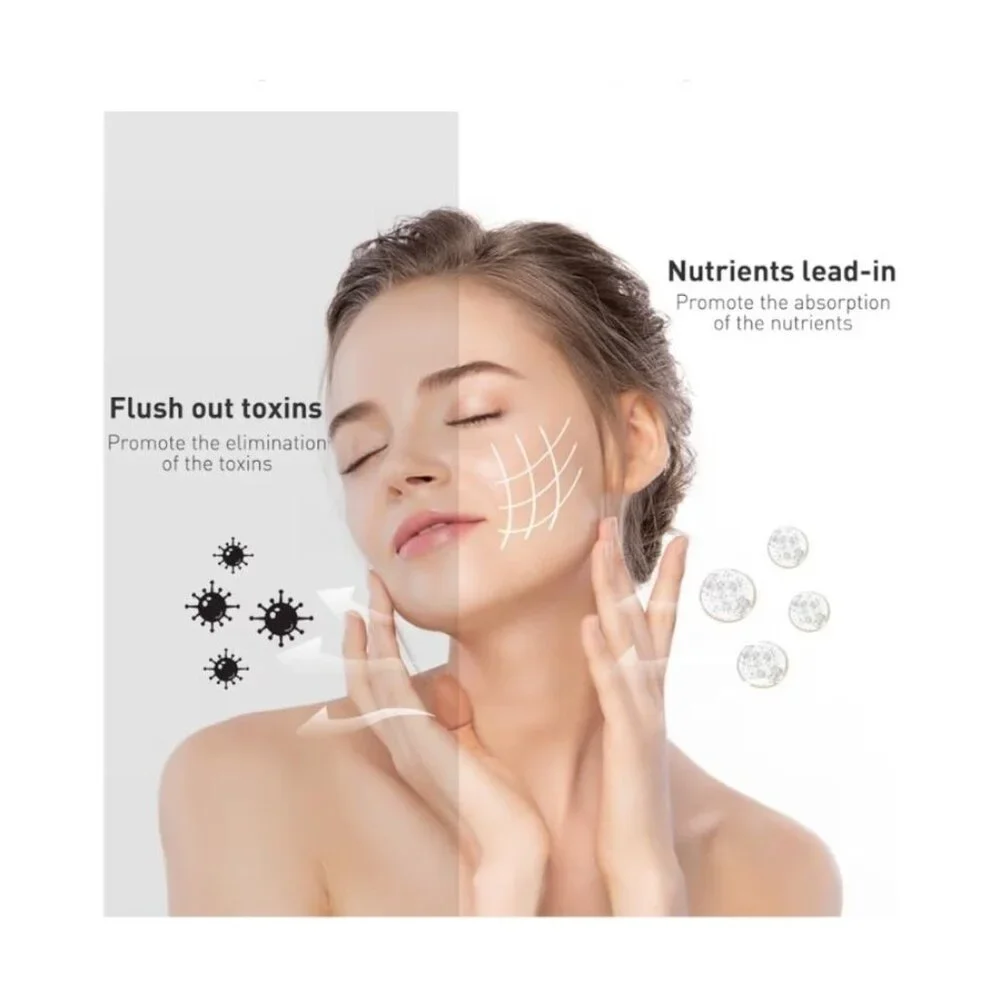 Neck & Face Massager, 7-Color LED Multifunctional Facial Massager White